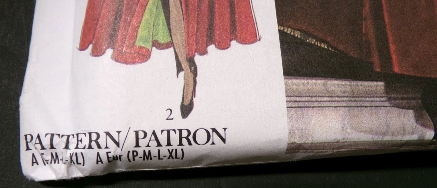 Vtg Style Sewing Pattern 2377 Hooded Cape Size S-M-L-XL UNCUT OOP 1993 Glamour