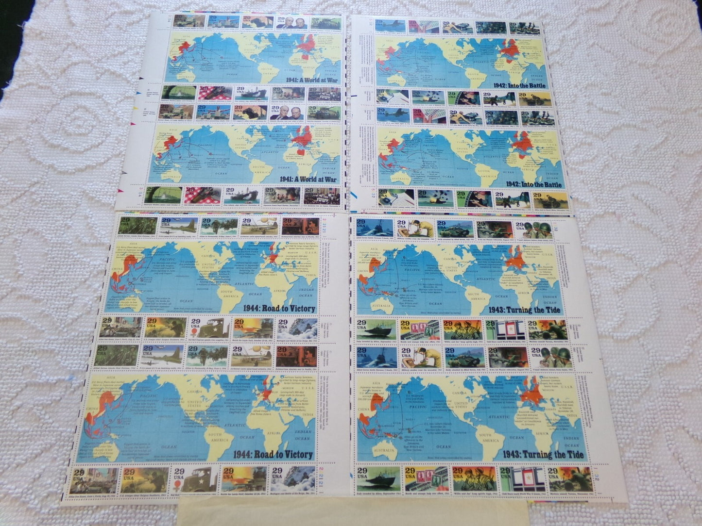 USPS Stamps WW2 50th Anniversary Commemorative Series 1941-1945 80 MNH