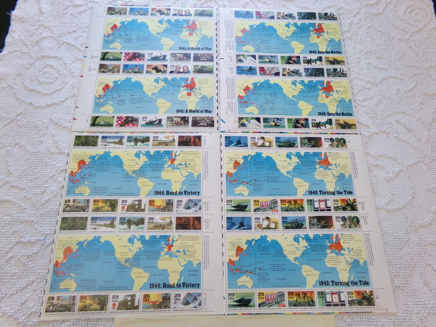 USPS Stamps WW2 50th Anniversary Commemorative Series 1941-1945 80 MNH