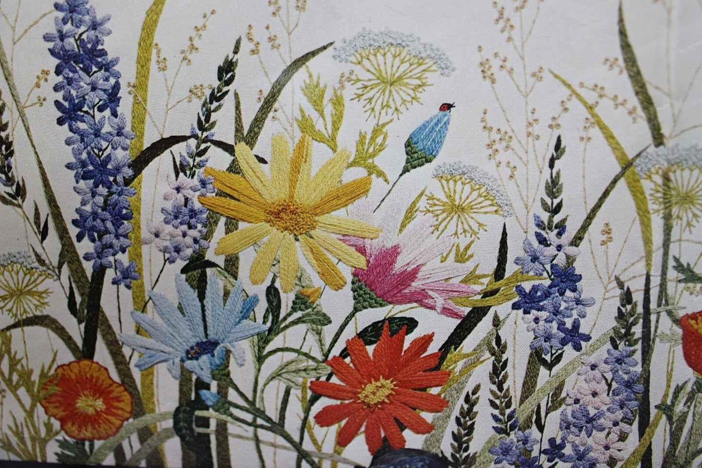 SPRING FLOWERS Vtg Wall Hanging Crewel Embroidery Kit Paragon Stitchery 0711
