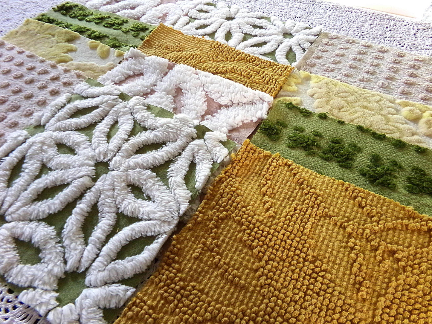 Boho Spirit Fabric Squares, Hippie Crafter's Dozen 12 Vintage Quilt Blocks, 6"x6", for Patchwork Pillows, Slow Stitching, Junk Journals