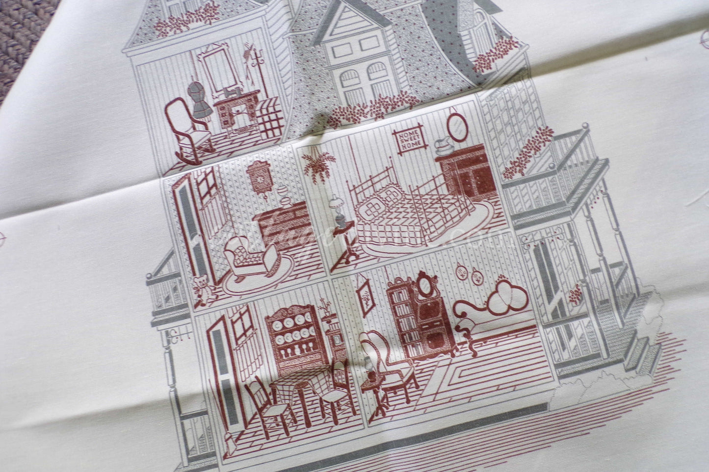 Cozy Victorian Doll House Crewel Stitchery Kit, Rare Paragon Needlecraft Vintage Embroidery 0939 Dollhouse, OPEN Pkg, Georgia Ball