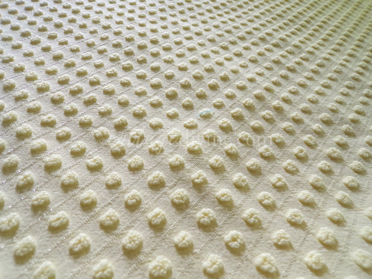 Cheerful Yellow Pops FABRIC Piece, from Vintage Morgan Jones Chenille Bedspread, 23" x 32"-inches