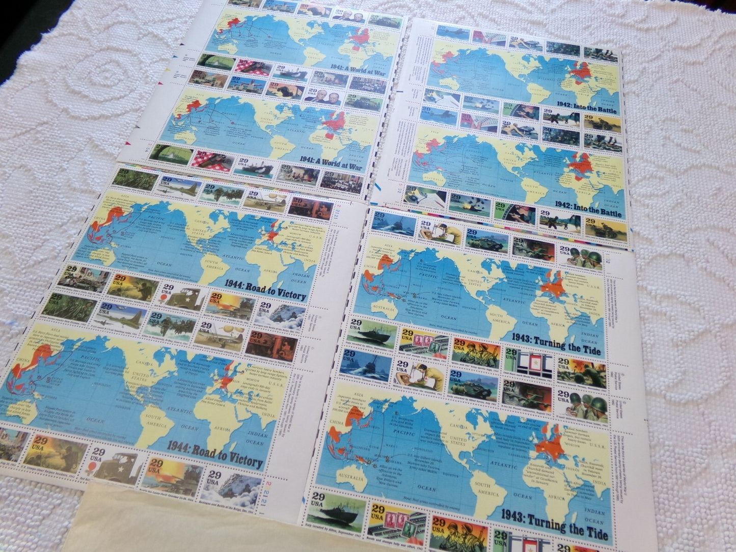 USPS Stamps WW2 50th Anniversary Commemorative Series 1941-1945 80 MNH