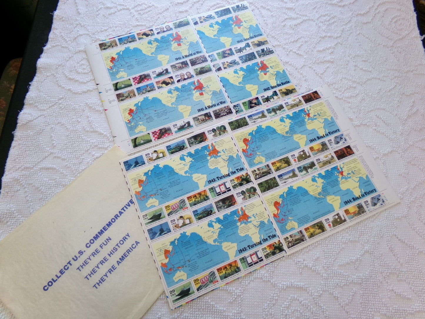 USPS Stamps WW2 50th Anniversary Commemorative Series 1941-1945 80 MNH
