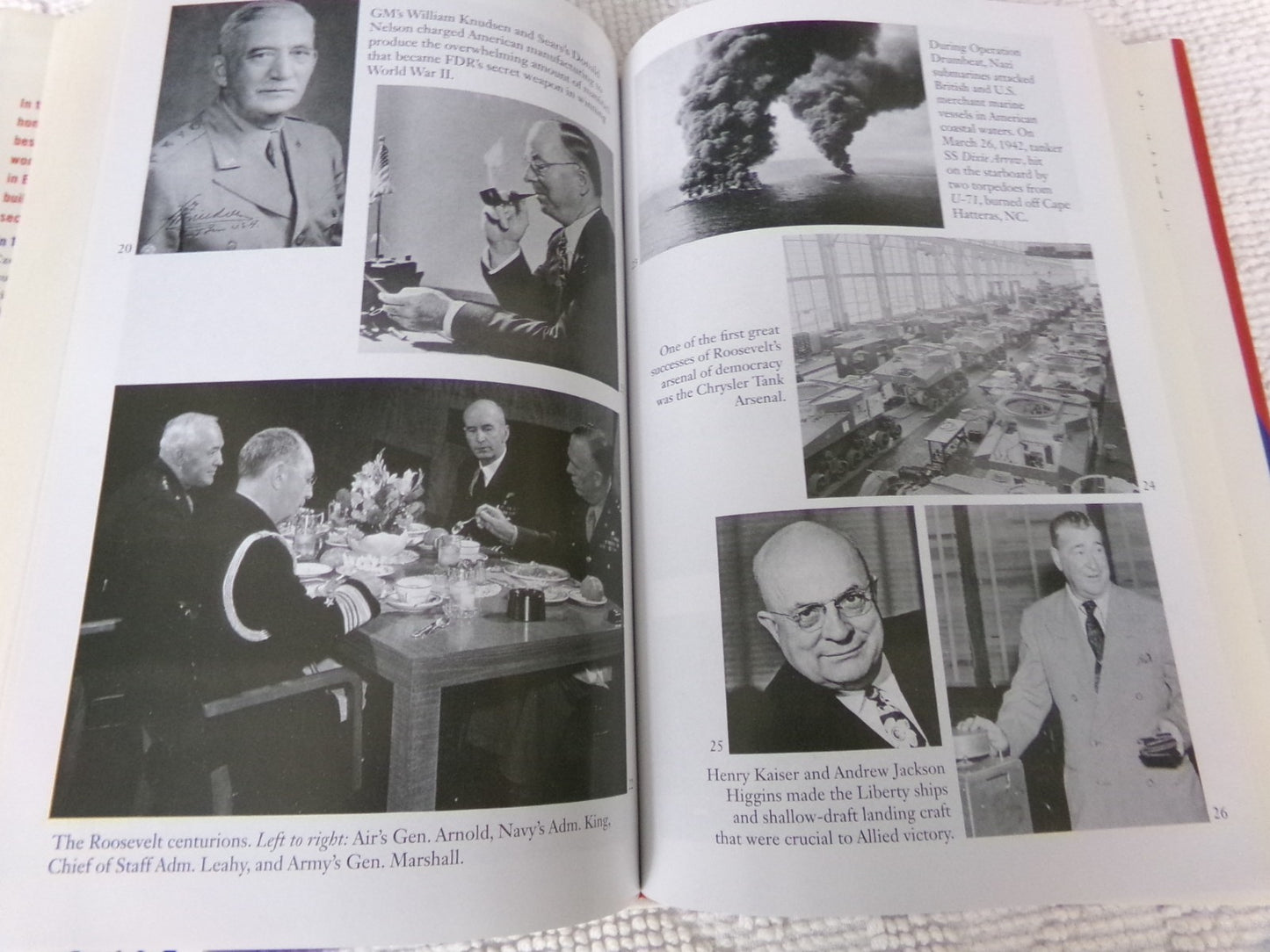 Lot of 2 WWI books: Freedoms Forge by Herman & V is for Victory by Nelson