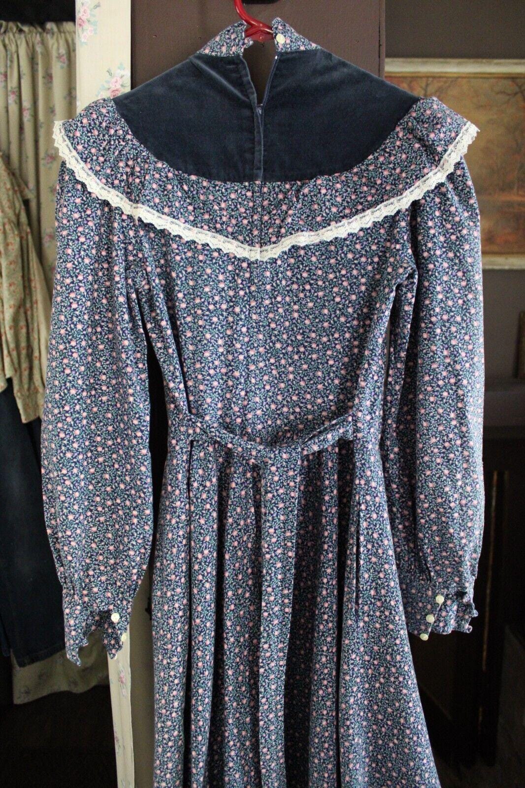 Beautiful Gunne Sax Vintage Clothing Lot 2 Dresses, Peplum Boho Floral, Prairie Midi