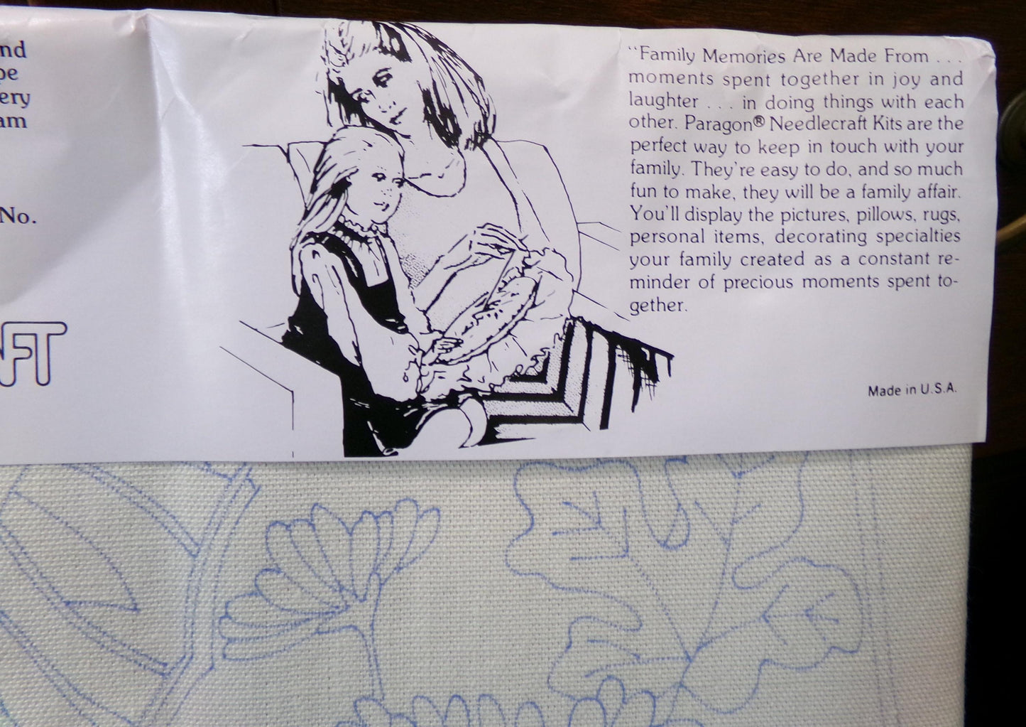 MADAM BUTTERFLY Crewel Embroidery Kit, Rare Vintage Paragon Stitchery 0115, Wall Hanging, Joyce Levitt Design