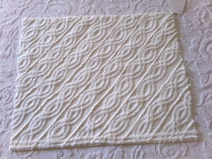 angelic infinity links vintage chenille fabric, lovely sewing material with great texture & presentation, 16" x 21" inch piece