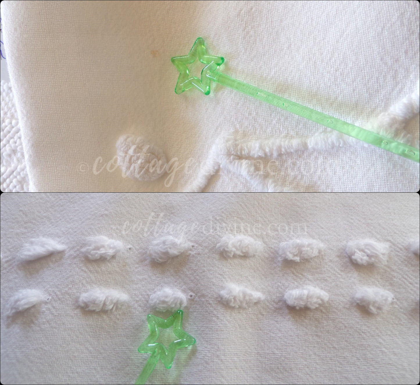 modern farmhouse white vintage chenille fabric, great design ideal for pillow covers, wall hanging, quilts, 23" x 23" piece sewing material