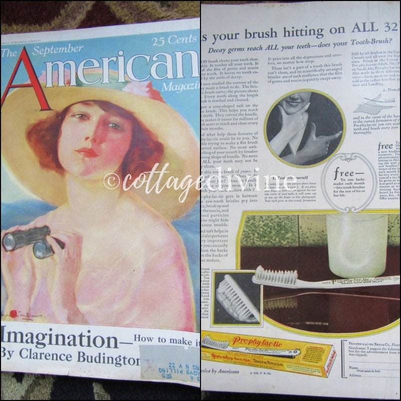 The American Magazine, Antique September 1925 Issue, Vintage Advertising History, Clarence Budington Kelland