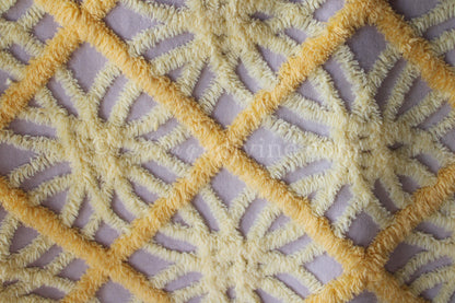 Cosmic Starburst Vintage Chenille Quilt Fabric, 24" x 20" inch Piece, Very Unique