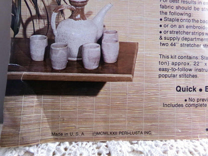 MING TREE Vintage Paragon Creative Crewel Stitchery Embroidery Kit #0630 18x44" 1972