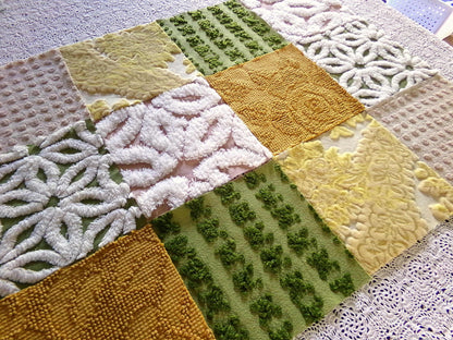 Boho Spirit Fabric Squares, Hippie Crafter's Dozen 12 Vintage Quilt Blocks, 6"x6", for Patchwork Pillows, Slow Stitching, Junk Journals