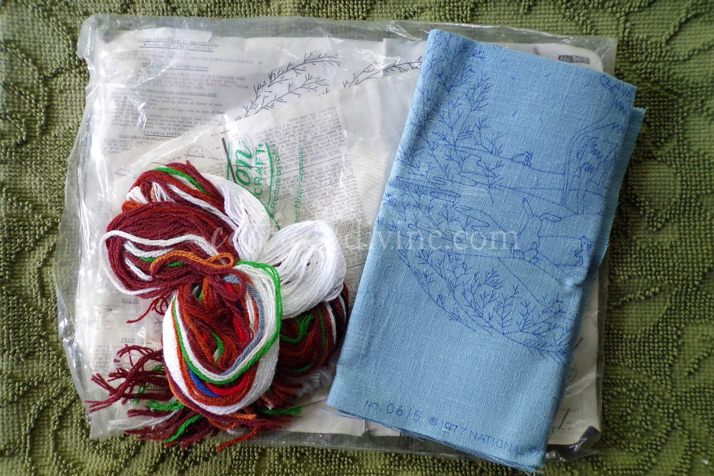 Whimsical WOODLAND WATCH Nature Crewel Stitchery Kit, Winter Wonderland, Vintage 0615 Paragon Needlecraft Embroidery by Polly Gottfried