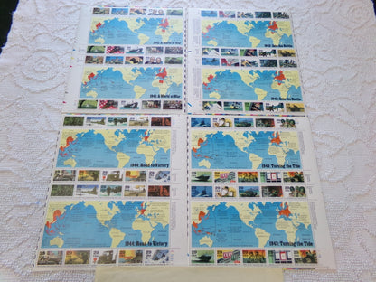 USPS Stamps WW2 50th Anniversary Commemorative Series 1941-1945 80 MNH