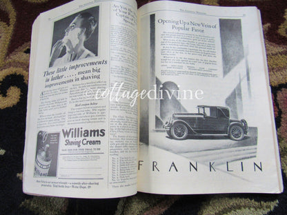 The American Magazine, Antique September 1925 Issue, Vintage Advertising History, Clarence Budington Kelland