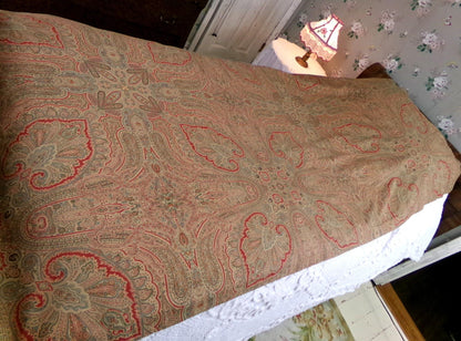 Ralph Lauren Gladwyne Ochre Curtain Panels, Library Chic Luxurious Vintage Window Drapery Pair in Sophisticated Paisley, USA Made