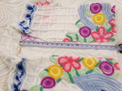 Vintage Chenille Jacket Early Canyon Group Damze San Diego Lightweight Cropped Spring Coat, XS