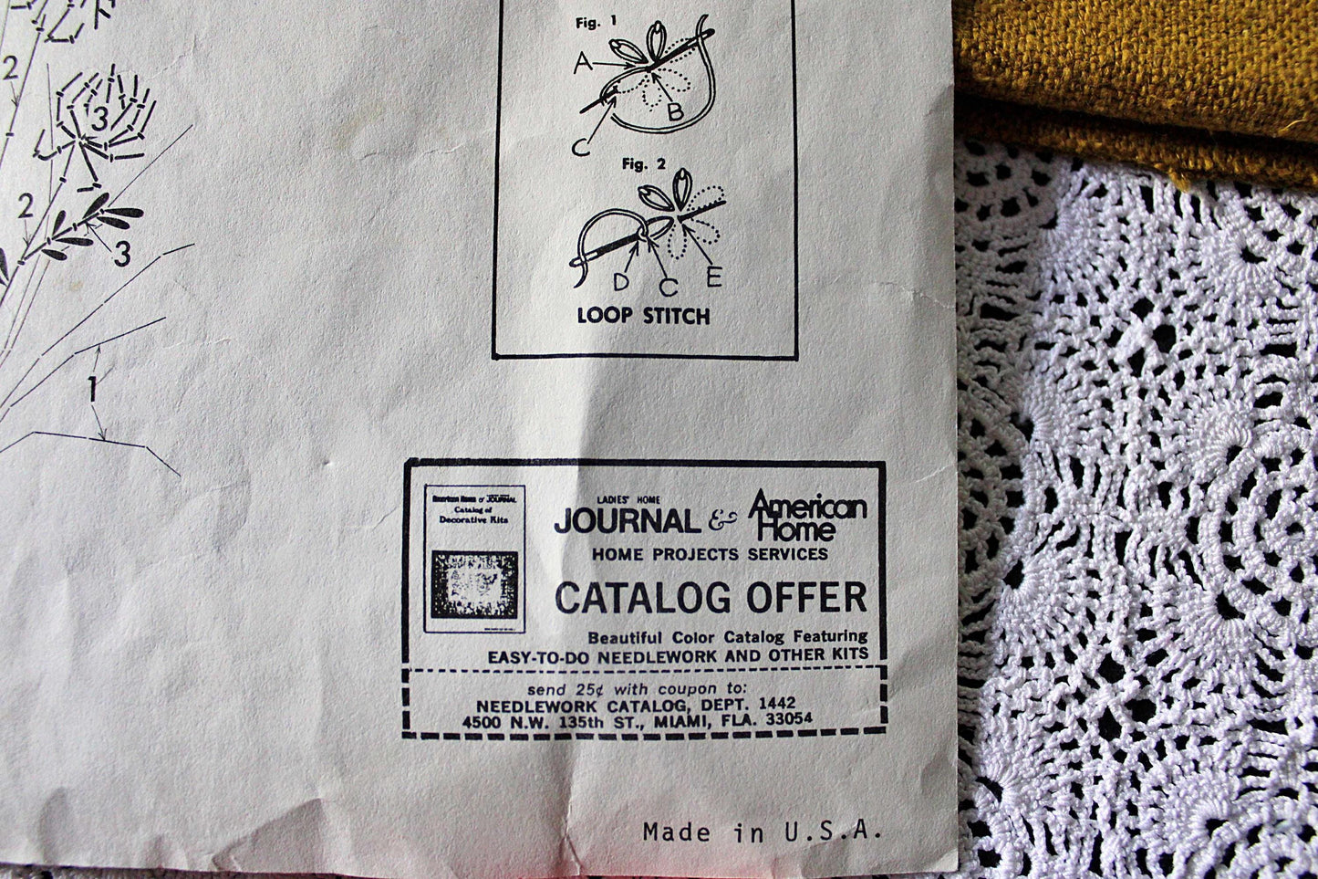 QUEEN ANNE'S LACE Crewel Stitchery Kit, Vintage 02233X Paragon Needlecraft Embroidery, Hippie Style Wall Hanging, Barbara Sparre, Open Pkg