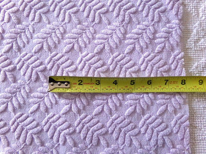 Lilac Fern Wisps Vintage Woven Fabric Piece, 19" x 25" inches, Delicate Bates Design Beautiful in Tote Bags & Pillows