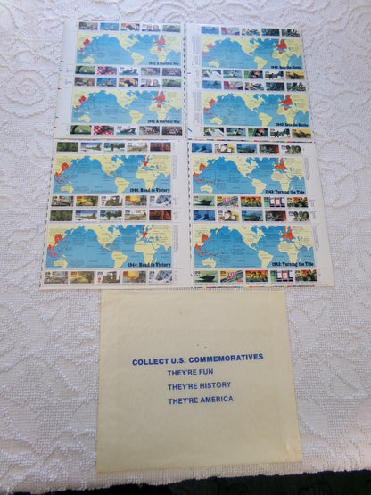 USPS Stamps WW2 50th Anniversary Commemorative Series 1941-1945 80 MNH