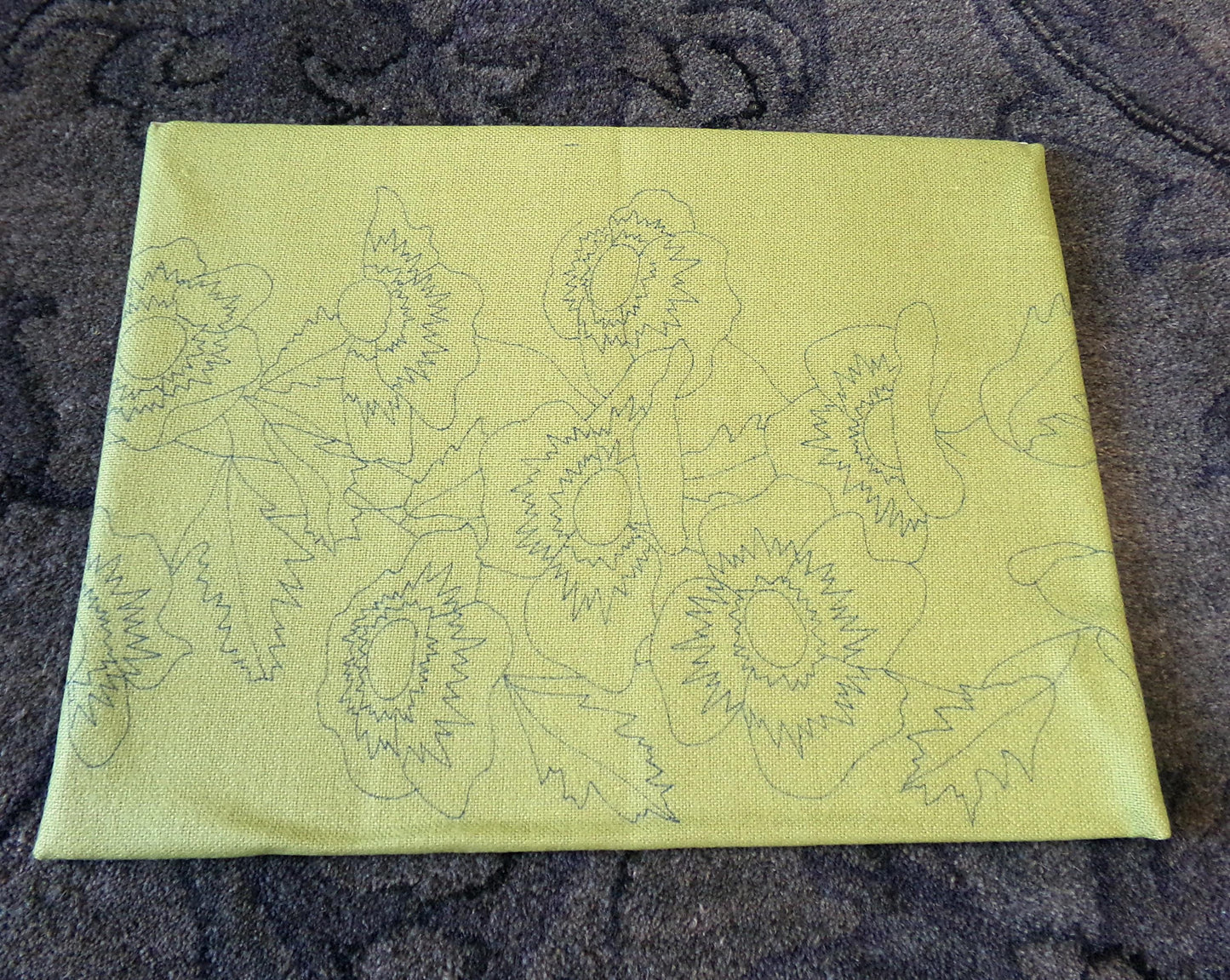 ANEMONES Crewel Embroidery Kit, Vintage Paragon Stitchery 0313, Large Hippie Floral Wallhanging Design by R.H. Clair