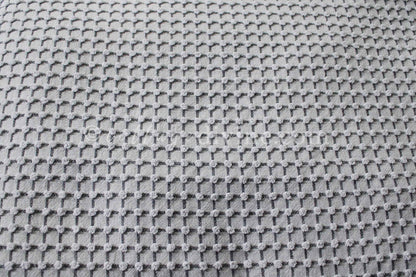 Chic Micro Mini Pop Black & White Vintage Chenille Quilt FABRIC, 18" x 24" Piece, Lightweight Cotton