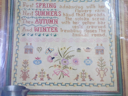 The Season's Sampler Vintage Paragon Cross Stitch Embroidery Kit # 0673