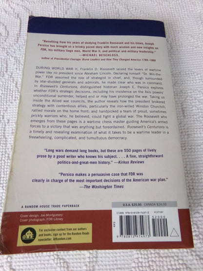 Traitor to His Class by H.W. Brands & Roosevelt's Centurions by Persico Lot of 2
