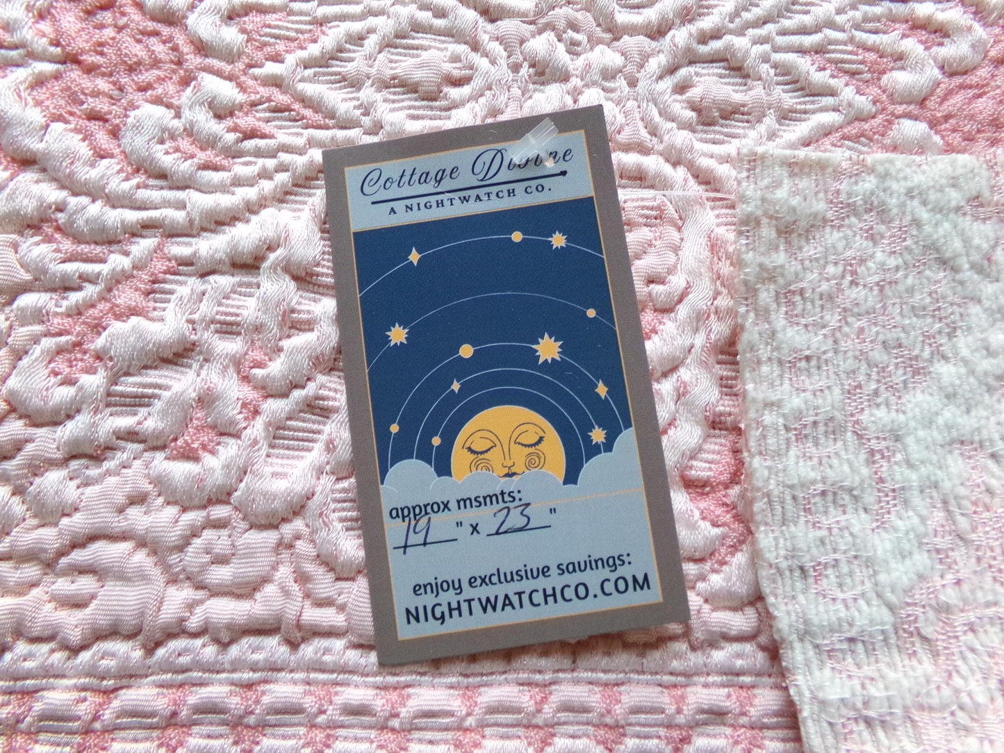 Vintage Luxury Pink Tapestry Fabric, Shimmer Woven Heavyweight Sewing Material, Lovely for Small Bags, Wall Hanging, 19" x 23" inch piece