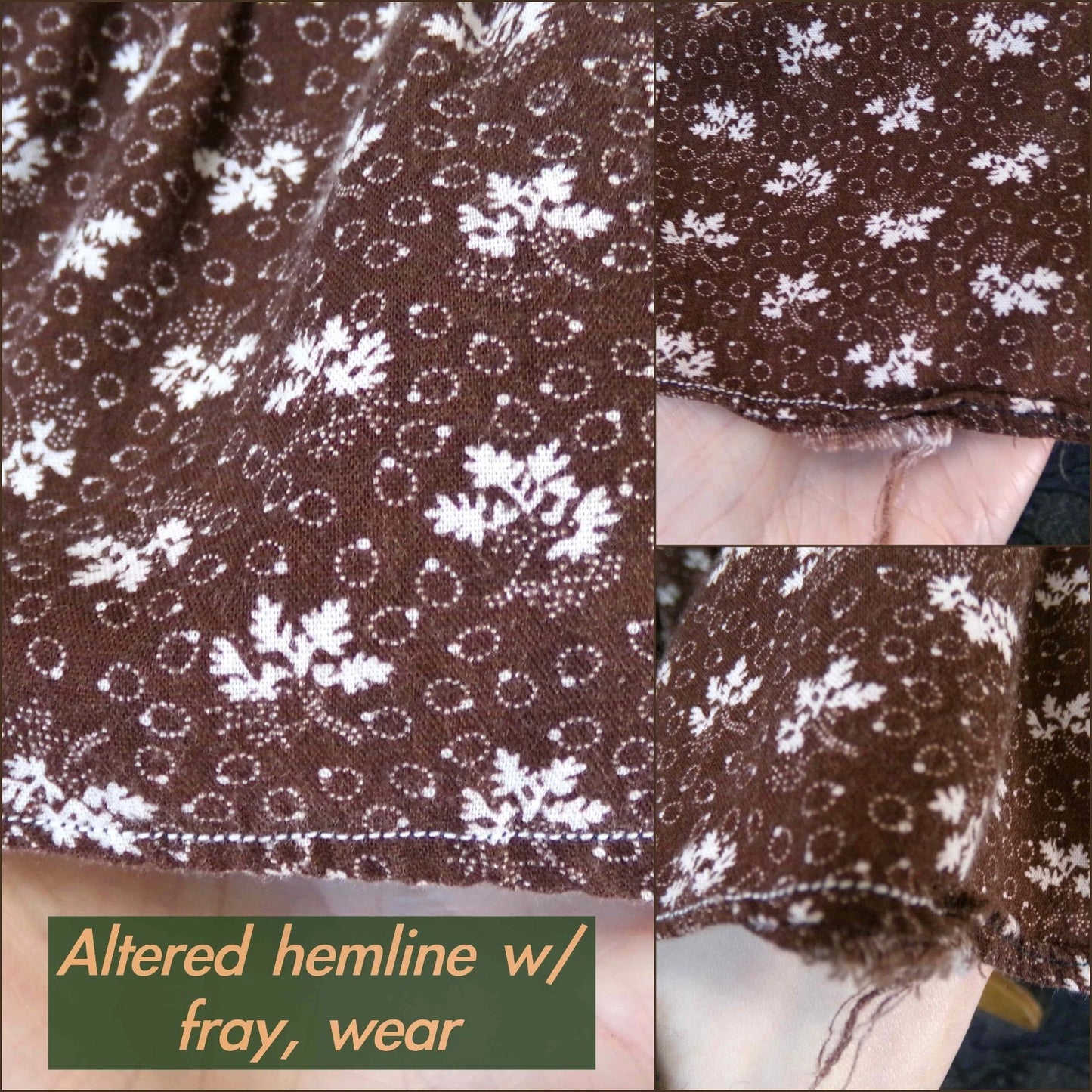 Vtg Gunne Sax Halter Dress Rare Brown Oak Acorn Print Boho Prairie Sundress