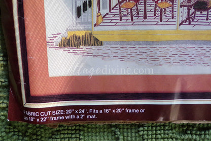 Cozy Victorian Doll House Crewel Stitchery Kit, Rare Paragon Needlecraft Vintage Embroidery 0939 Dollhouse, OPEN Pkg, Georgia Ball